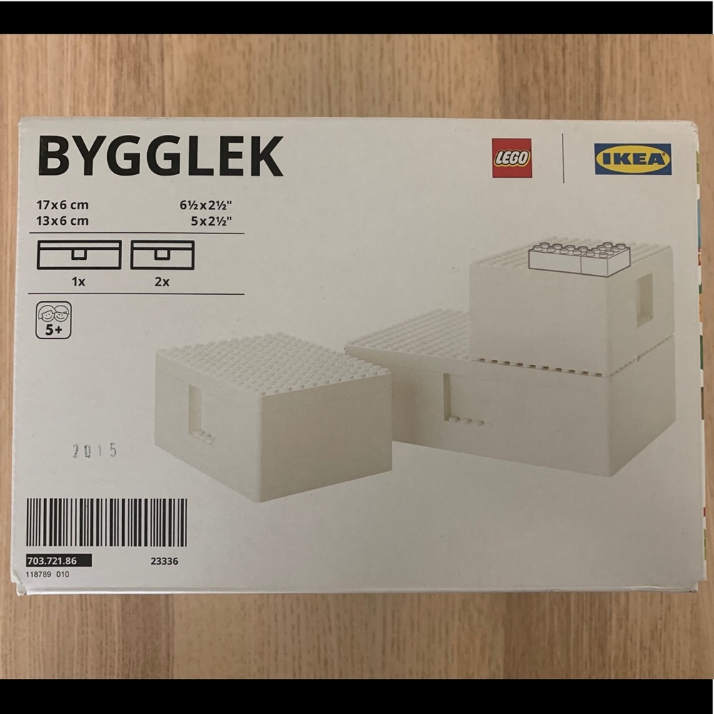 IKEA x Lego Bygglek Organization Set of 3 boxes